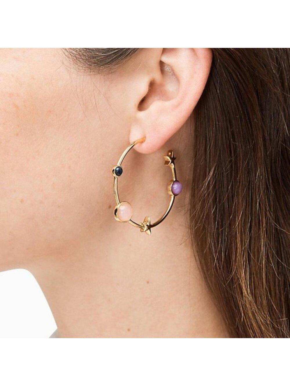 Kate Spade On the Rocks Hoops Earrings - Picture 9 of 13